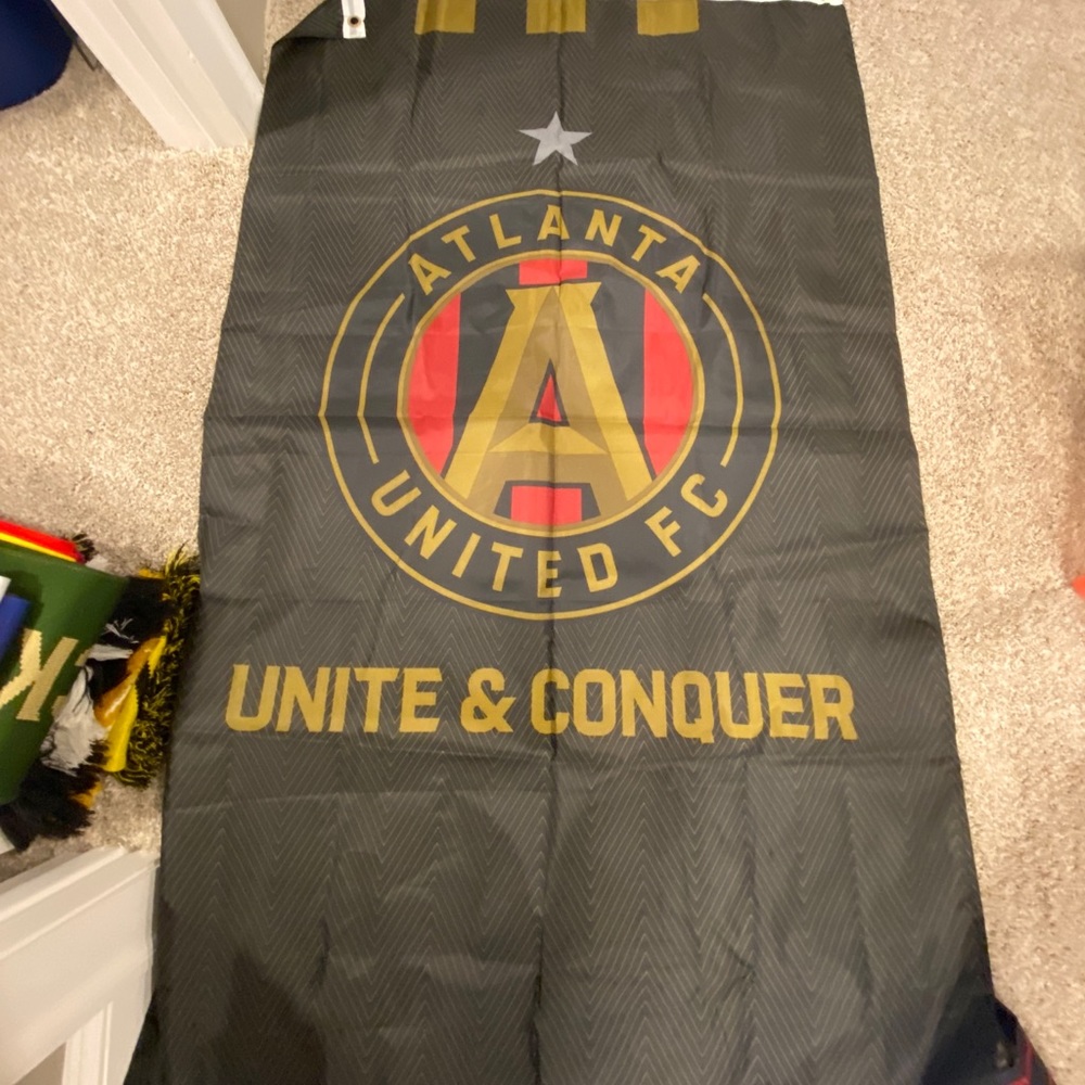 Unite and Conquer Flag with Silver Star ATL UTD Atlanta United